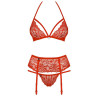 Obsessive Ensemble Kalicy 3 Pièces - Rouge